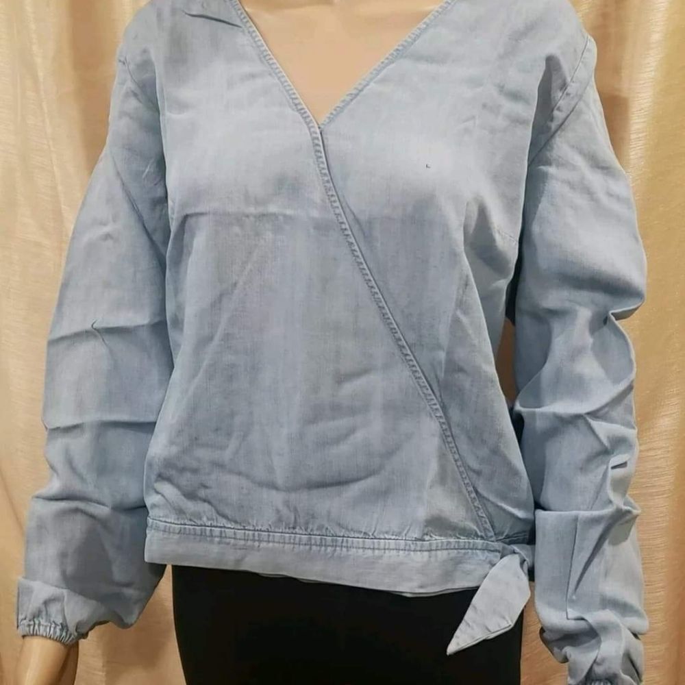 Eddie Bauer tranquil tie wrap top size L